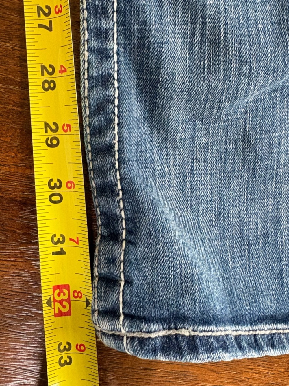 Big Star LIV Women Bootcut Jeans Low Rise Blue Distressed Denim 33XL (34Wx33L) - Picture 13 of 14